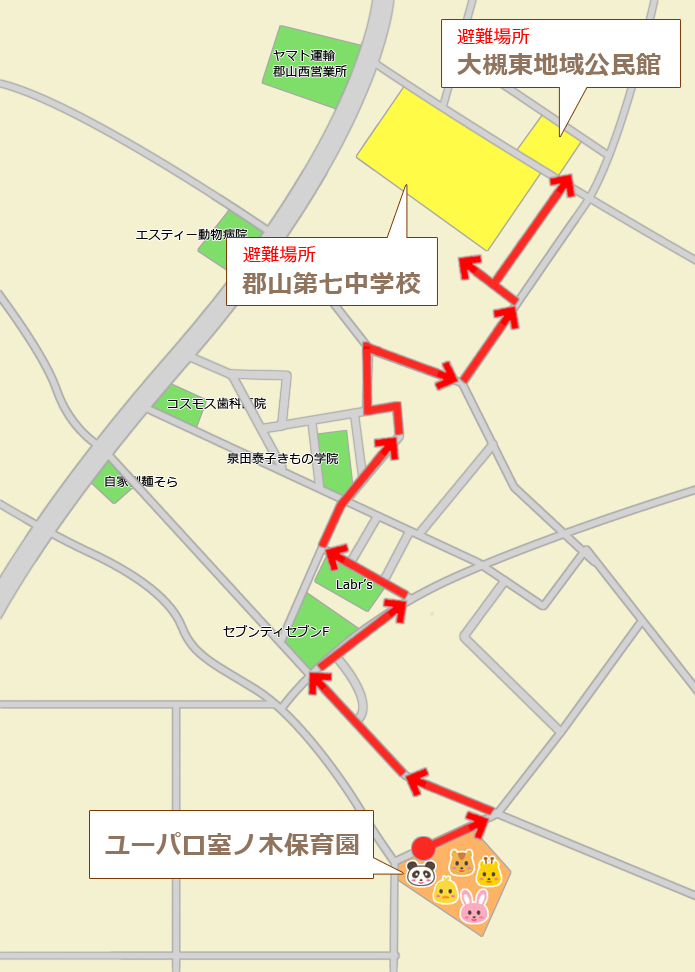 水害時避難経路